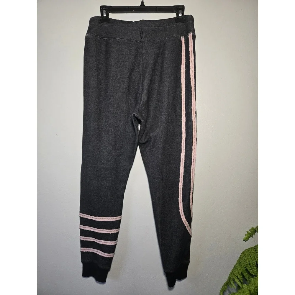 FP‎ Movement Jogger Sweatpants Gray Pink Stripe Drawstring Athletic Pants Small